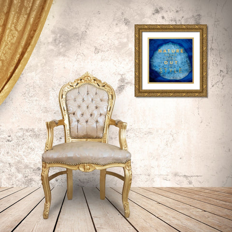 Nature Style Gold Ornate Wood Framed Art Print with Double Matting by Grey, Jace
