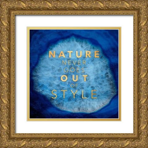 Nature Style Gold Ornate Wood Framed Art Print with Double Matting by Grey, Jace