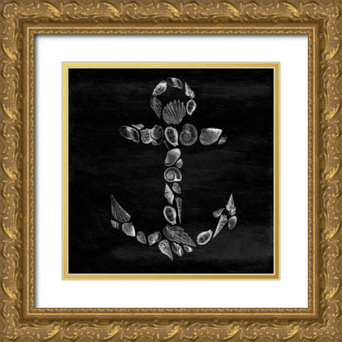 Shell Anchor Gold Ornate Wood Framed Art Print with Double Matting by Grey, Jace