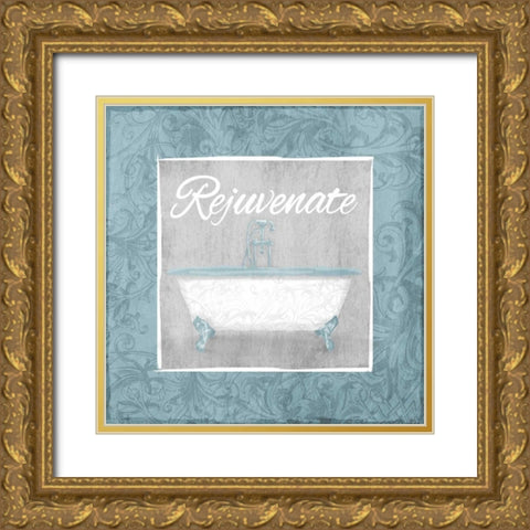 Rejuvenating Bath Gold Ornate Wood Framed Art Print with Double Matting by Grey, Jace