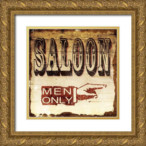 Saloon Gold Ornate Wood Framed Art Print with Double Matting by Grey, Jace