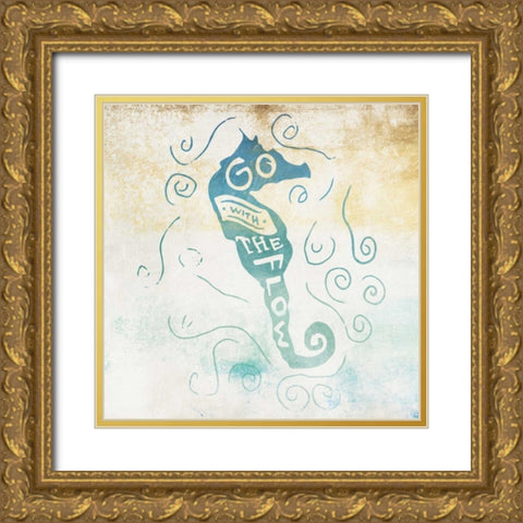 Go With Gold Ornate Wood Framed Art Print with Double Matting by Grey, Jace