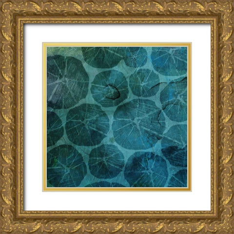 Sea Galaxy Gold Ornate Wood Framed Art Print with Double Matting by Grey, Jace