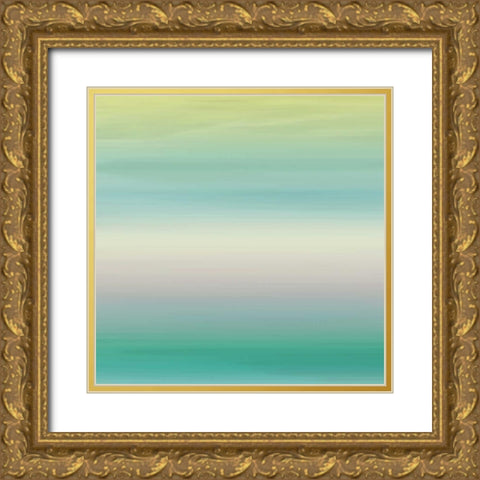 Calm Sea Gold Ornate Wood Framed Art Print with Double Matting by Grey, Jace