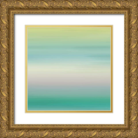 Calm Sea Breeze Gold Ornate Wood Framed Art Print with Double Matting by Grey, Jace