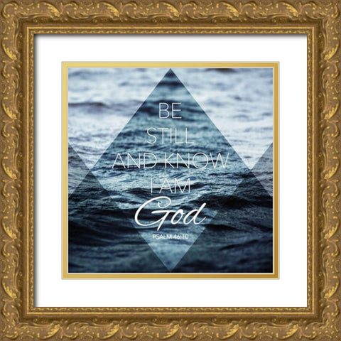 Be Still Gold Ornate Wood Framed Art Print with Double Matting by Grey, Jace