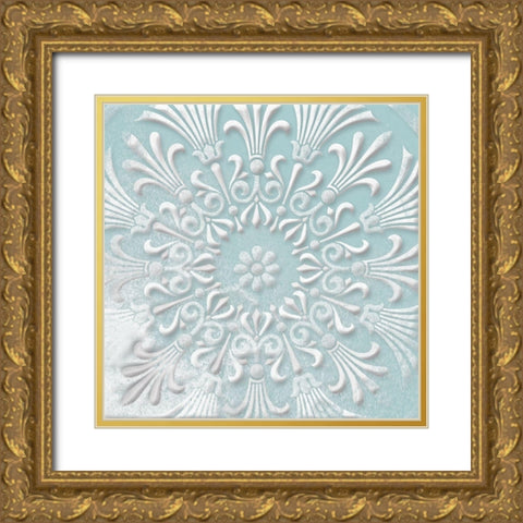 Floral Pop Two Gold Ornate Wood Framed Art Print with Double Matting by Grey, Jace