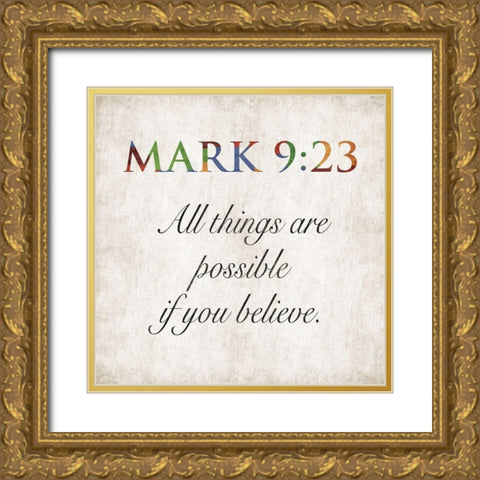 All Things Are Gold Ornate Wood Framed Art Print with Double Matting by Grey, Jace