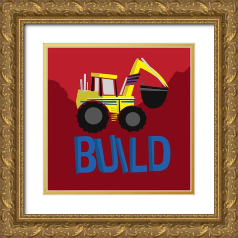 Build Gold Ornate Wood Framed Art Print with Double Matting by Grey, Jace
