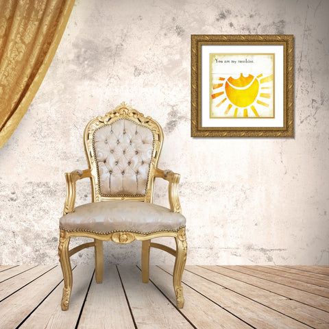 Sunshine Gold Ornate Wood Framed Art Print with Double Matting by Grey, Jace