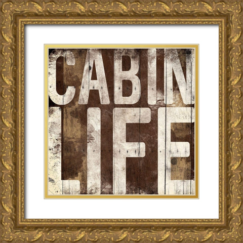 Cabin Life Gold Ornate Wood Framed Art Print with Double Matting by Grey, Jace