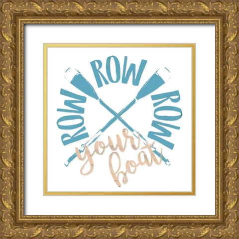 Your Boat Gold Ornate Wood Framed Art Print with Double Matting by Grey, Jace