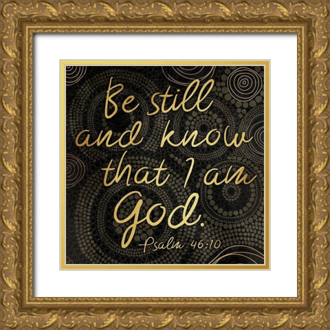 Be Still Gold Ornate Wood Framed Art Print with Double Matting by Grey, Jace