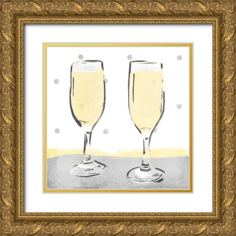 Together Gold Ornate Wood Framed Art Print with Double Matting by Grey, Jace