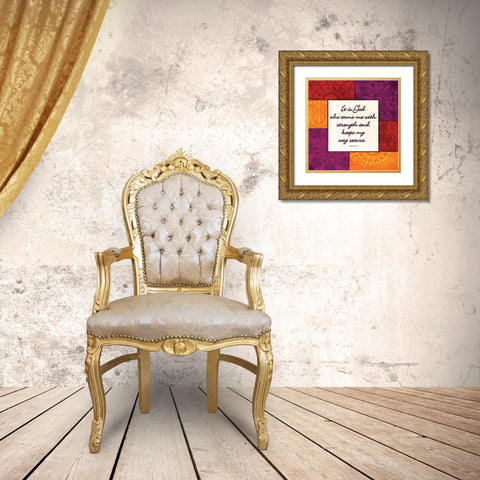 It Is God Gold Ornate Wood Framed Art Print with Double Matting by Grey, Jace