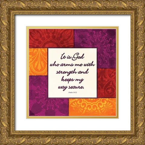 It Is God Gold Ornate Wood Framed Art Print with Double Matting by Grey, Jace