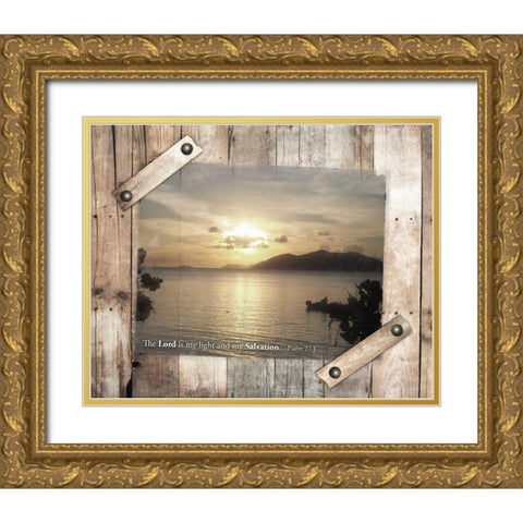 Light of The Lord Gold Ornate Wood Framed Art Print with Double Matting by Grey, Jace