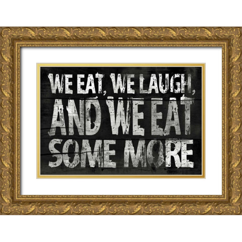 Kitchen Gold Ornate Wood Framed Art Print with Double Matting by Grey, Jace