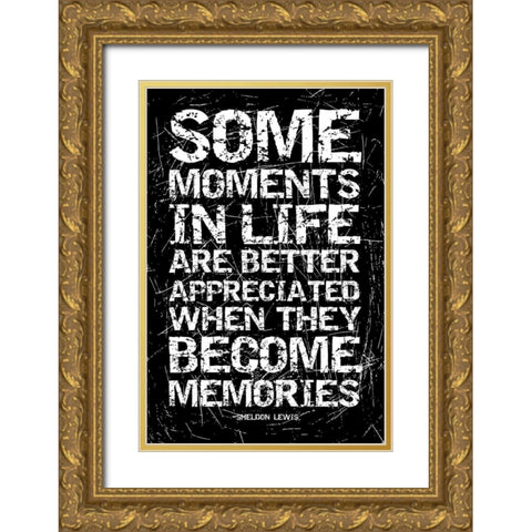 Memories Gold Ornate Wood Framed Art Print with Double Matting by Grey, Jace
