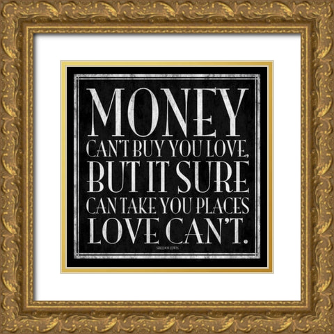 Money power Gold Ornate Wood Framed Art Print with Double Matting by Grey, Jace