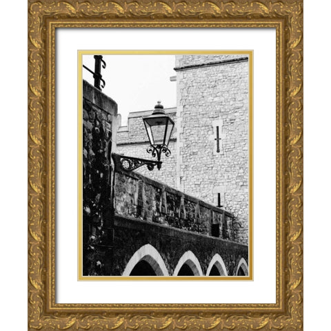 London Travels Gold Ornate Wood Framed Art Print with Double Matting by Grey, Jace
