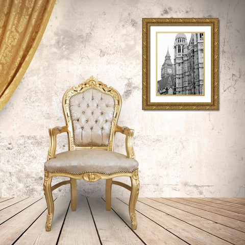 London Natural History Museum Gold Ornate Wood Framed Art Print with Double Matting by Grey, Jace