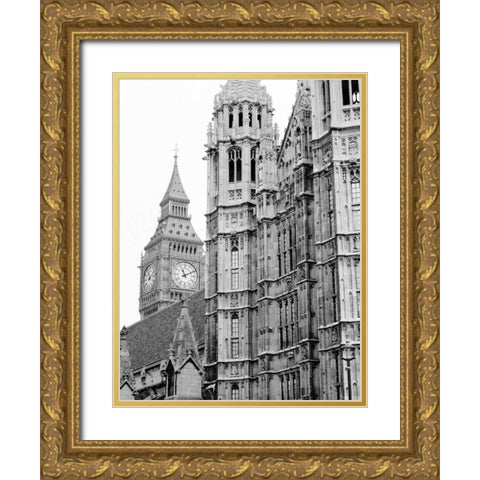 London Natural History Museum Gold Ornate Wood Framed Art Print with Double Matting by Grey, Jace