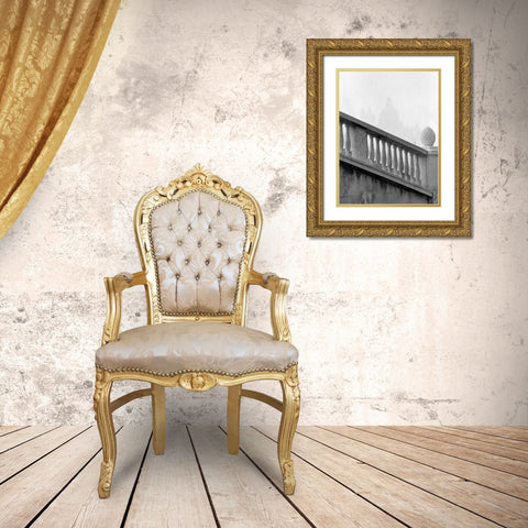 Venice Stairs Gold Ornate Wood Framed Art Print with Double Matting by Grey, Jace