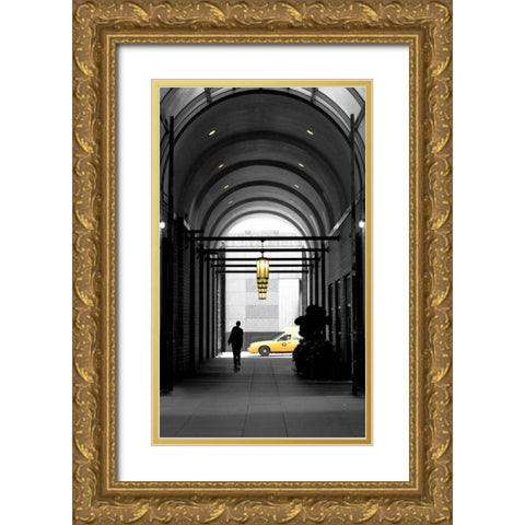 HR BandW 1 Gold Ornate Wood Framed Art Print with Double Matting by Pica, Jeff