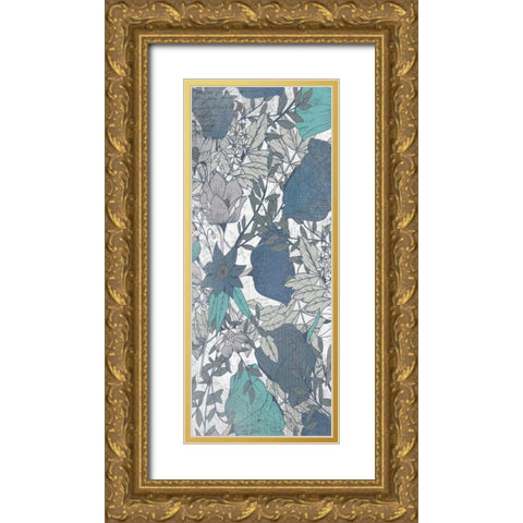 Carte Postale Blooms Mineral 1 Gold Ornate Wood Framed Art Print with Double Matting by Allen, Kimberly