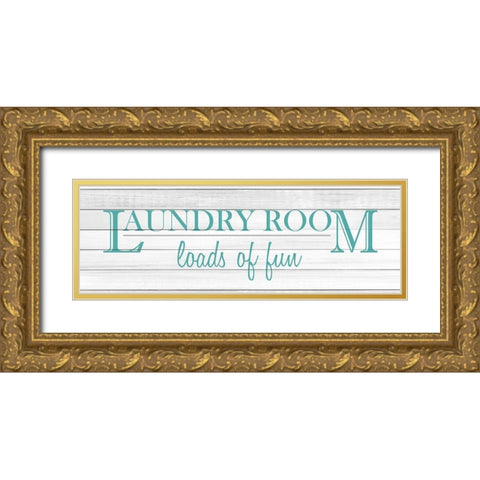 Loads of Fun v4 Gold Ornate Wood Framed Art Print with Double Matting by Kimberly, Allen