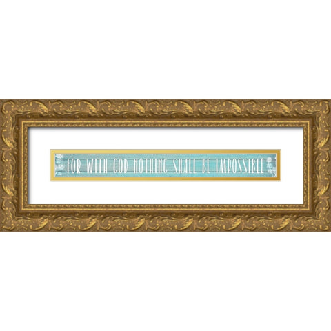 Impossible Gold Ornate Wood Framed Art Print with Double Matting by Kimberly, Allen