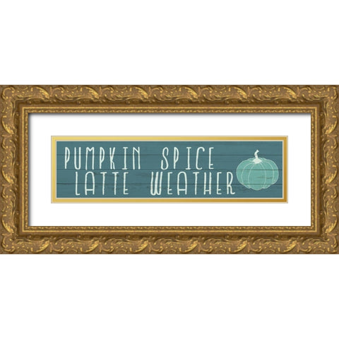Latte Weather Gold Ornate Wood Framed Art Print with Double Matting by Kimberly, Allen