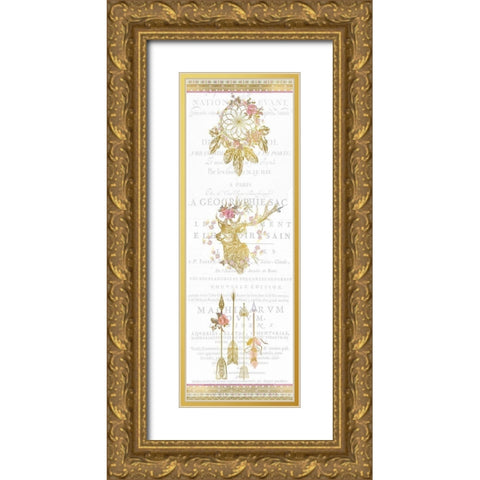 Free Spirit Panel Gold Ornate Wood Framed Art Print with Double Matting by Allen, Kimberly