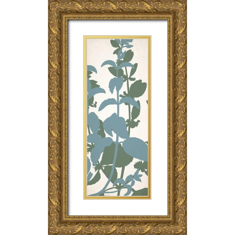 Grow 2 Gold Ornate Wood Framed Art Print with Double Matting by Allen, Kimberly