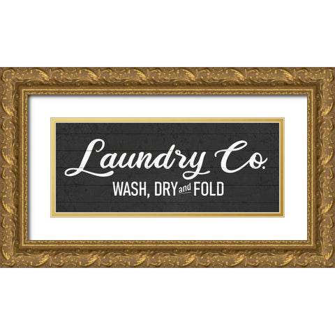 Laundry Co Gold Ornate Wood Framed Art Print with Double Matting by Allen, Kimberly