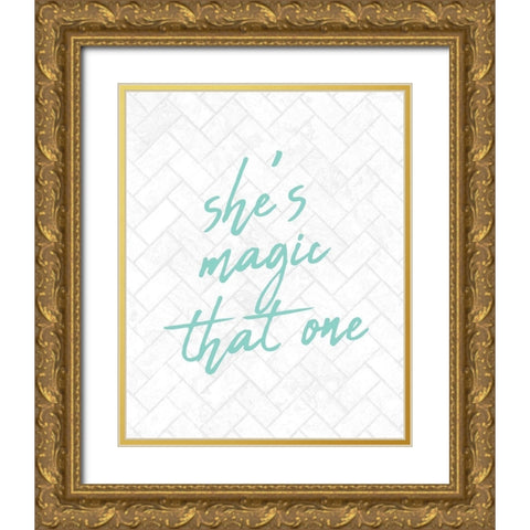 Magic Gold Ornate Wood Framed Art Print with Double Matting by Kimberly, Allen