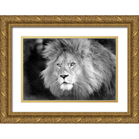 Intent Gold Ornate Wood Framed Art Print with Double Matting by Kimberly, Allen