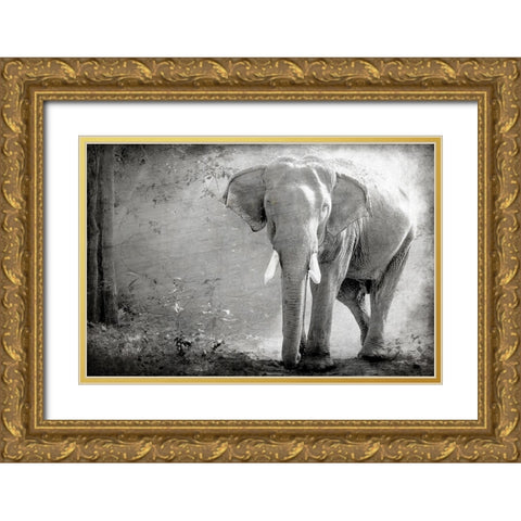 Olde Grey Gold Ornate Wood Framed Art Print with Double Matting by Kimberly, Allen