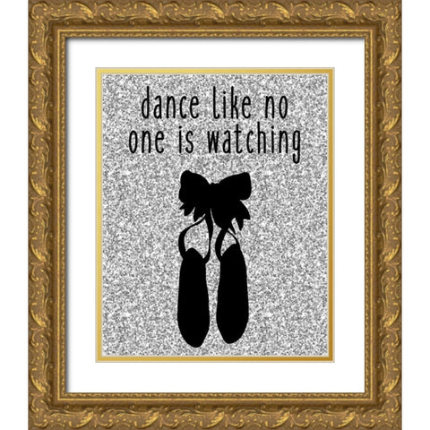 Dance Like Gold Ornate Wood Framed Art Print with Double Matting by Kimberly, Allen