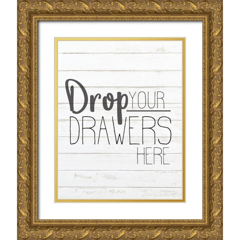 In the Laundry 1 Gold Ornate Wood Framed Art Print with Double Matting by Kimberly, Allen