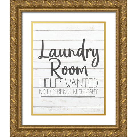 In the Laundry 5 Gold Ornate Wood Framed Art Print with Double Matting by Kimberly, Allen