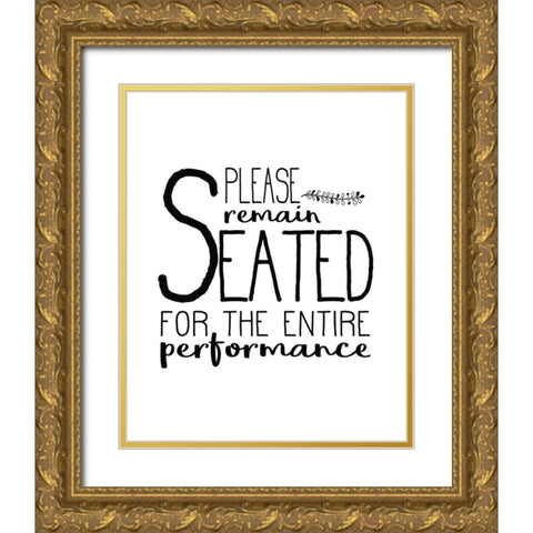 In the Bathroom 7 Gold Ornate Wood Framed Art Print with Double Matting by Kimberly, Allen