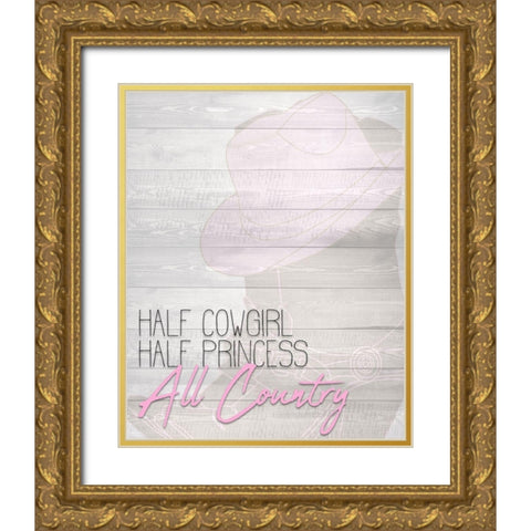 All Country Gold Ornate Wood Framed Art Print with Double Matting by Kimberly, Allen