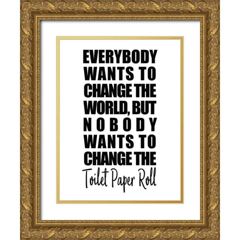 Change Gold Ornate Wood Framed Art Print with Double Matting by Kimberly, Allen
