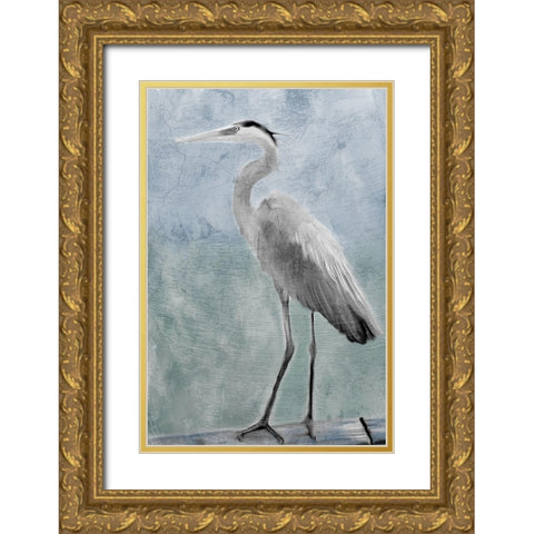 Standing Tall Gold Ornate Wood Framed Art Print with Double Matting by Kimberly, Allen