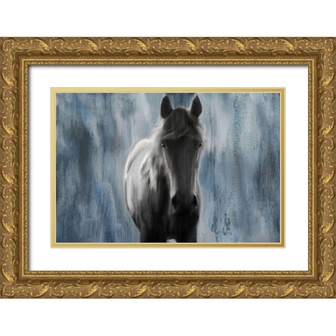 Beauty Gold Ornate Wood Framed Art Print with Double Matting by Kimberly, Allen