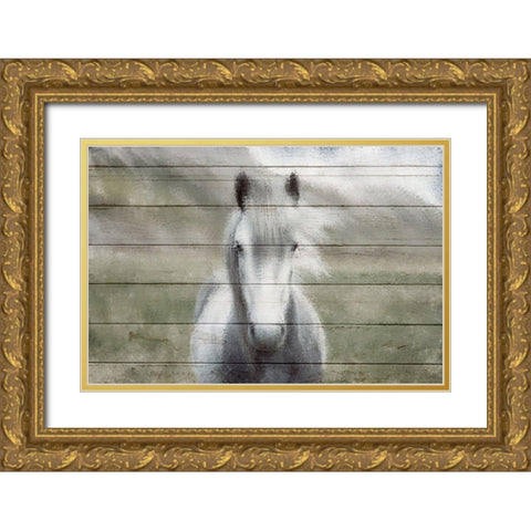 Wild Gold Ornate Wood Framed Art Print with Double Matting by Kimberly, Allen