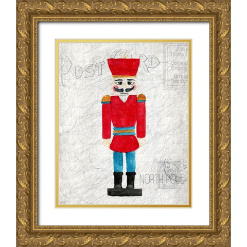 Nostalgic Christmas 5 Gold Ornate Wood Framed Art Print with Double Matting by Kimberly, Allen