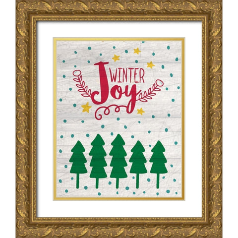 Nostalgic Christmas 13 Gold Ornate Wood Framed Art Print with Double Matting by Kimberly, Allen